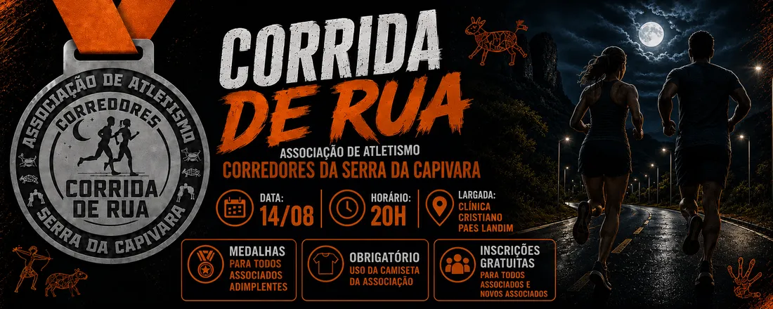 Corrida de Rua • Treino Noturno Associação de Atletismo Corredores da Serra da Capivara