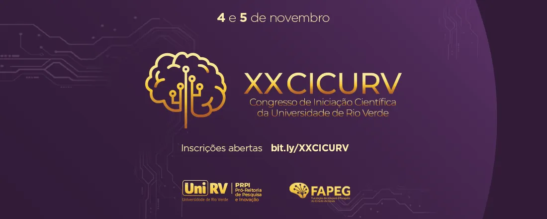 XX Congresso de Iniciação Científica da Universidade de Rio Verde