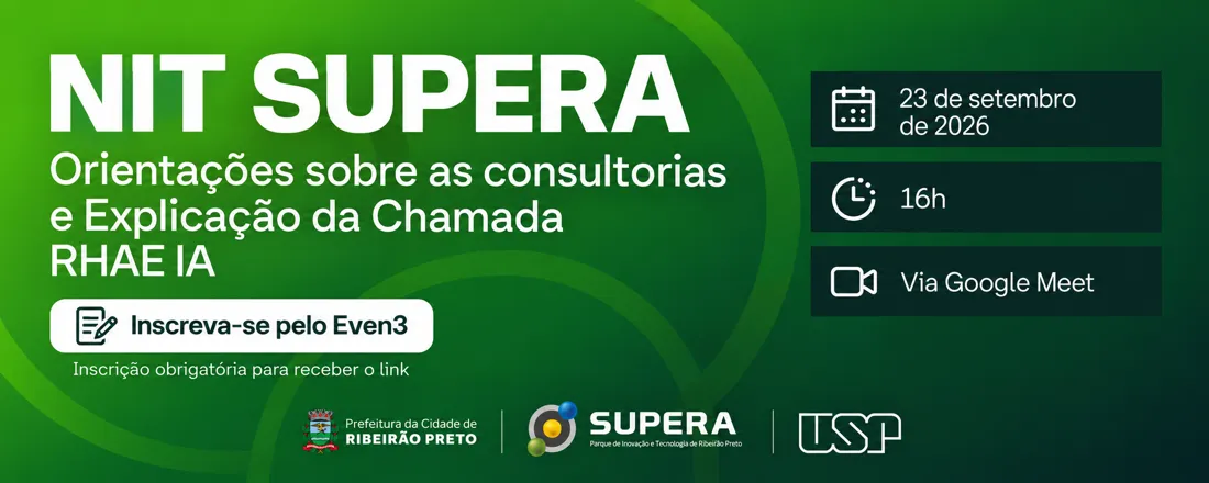 NIT SUPERA - Orientações sobre as consultorias e Explicação da Chamada RHAE IA