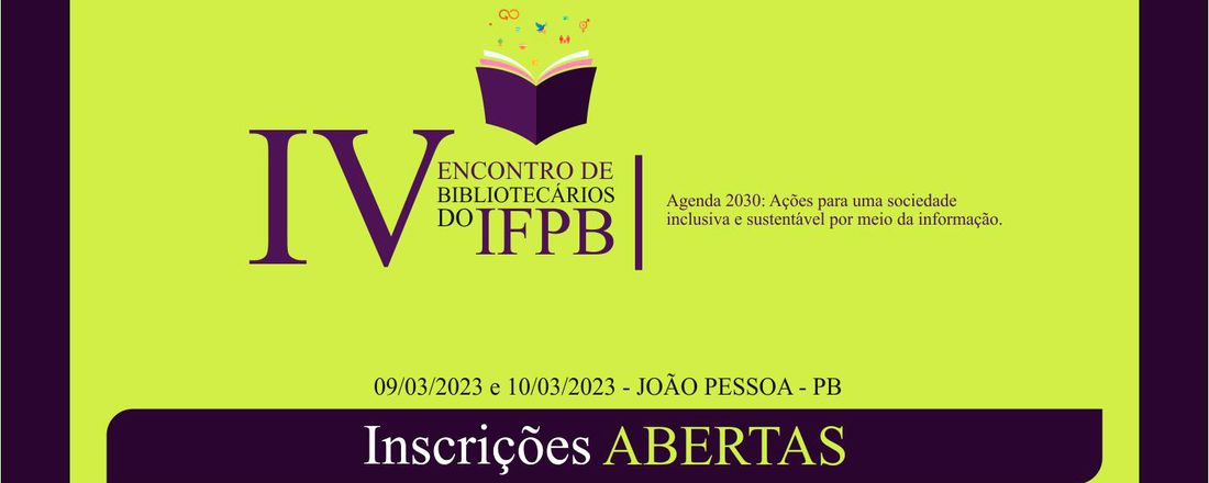 IV Encontro dos Bibliotecários do IFPB