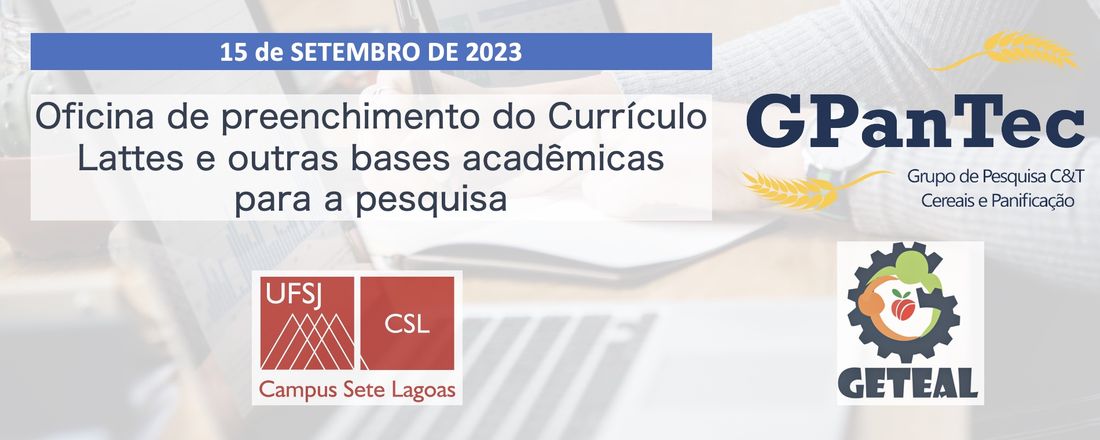 Oficina de Preenchimento do Currículo Lattes e outras bases acadêmicas para a pesquisa