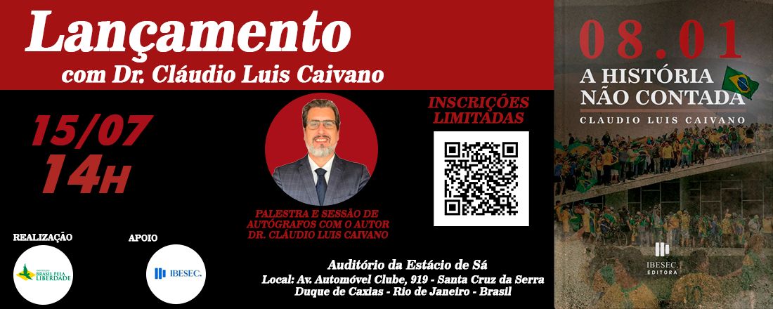 Lançamento com Dr. Claúdio Luis Caivano