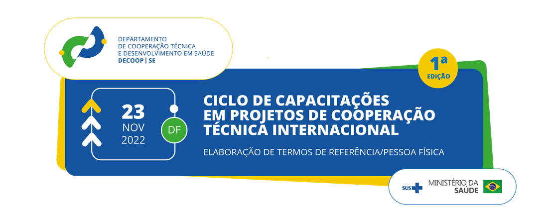 Ciclo de Capacitações em Projetos de Cooperação Técnica Internacional