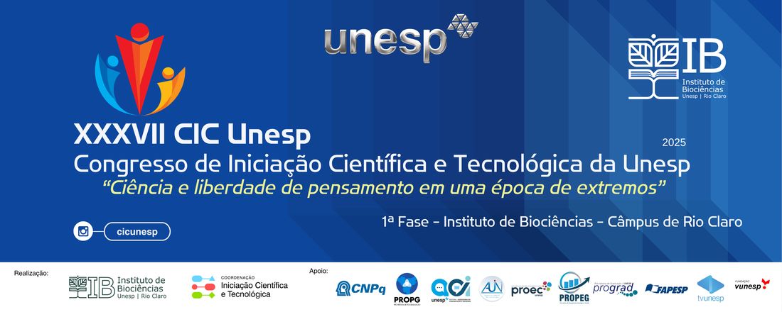XXXVII Congresso de Iniciação Científica da Unesp - IB/Rio Claro