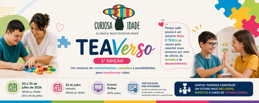 2º TEAVerso: Porque cada pessoa é um universo único