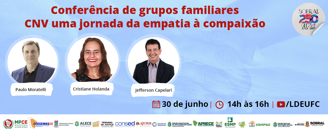 [AULA 10 JRCP] Conferência de grupos familiares; CNV uma jornada da empatia à compaixão