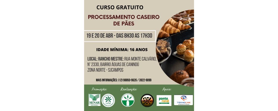 PROCESSAMENTO CASEIRO DE PÃES