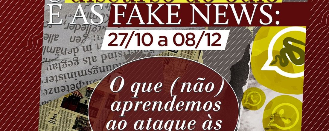 IV CICLO DE PALESTRAS GEADEL - O DISCURSO DO ÓDIO E AS FAKE NEWS: O QUE (NÃO) APRENDEMOS AO ATAQUE ÀS CIÊNCIAS