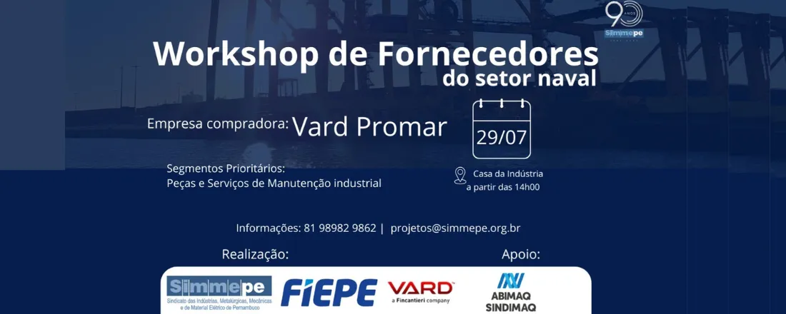 Workshop de Fornecedores do setor naval