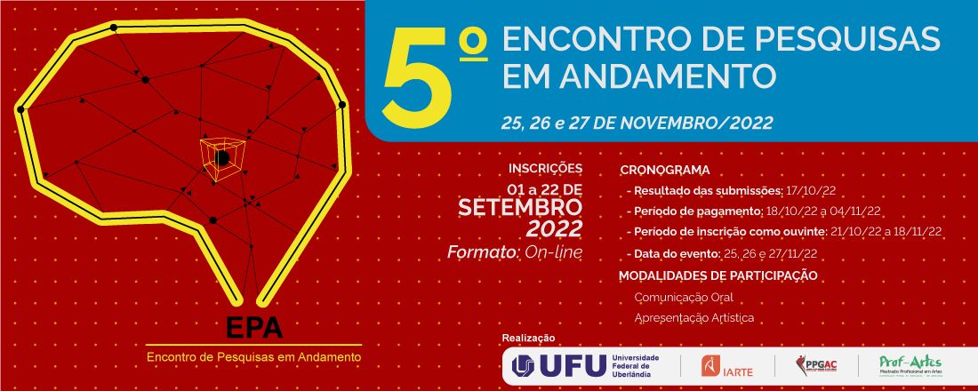 5º Encontro de Pesquisas em Andamento - EPA