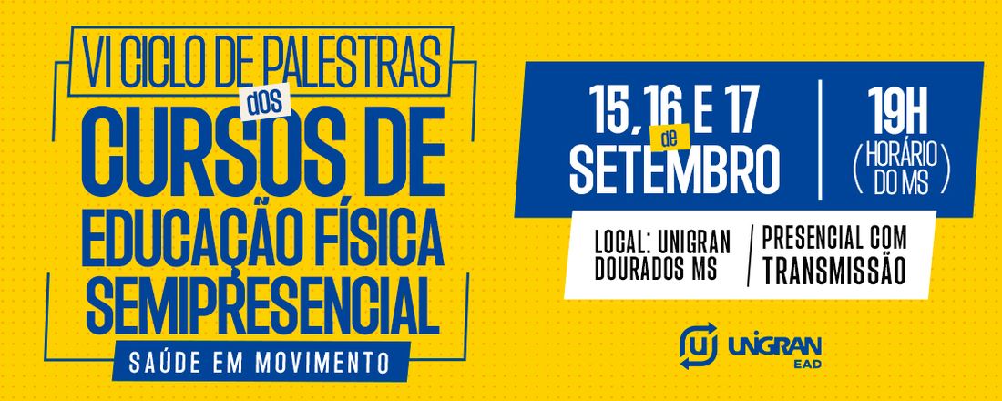 [SEMI] VI Ciclo de Palestras dos Cursos de Educação Física