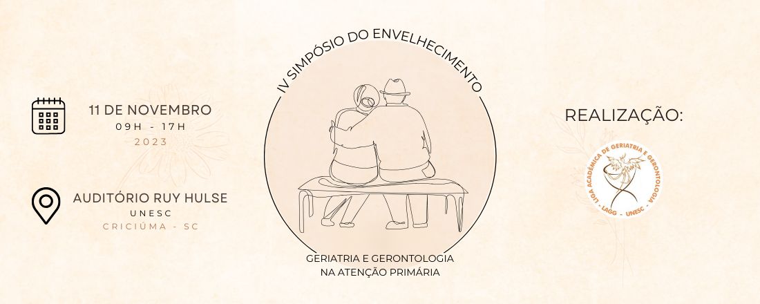 IV Simpósio do Envelhecimento - Geriatria e Gerontologia na Atenção Primária