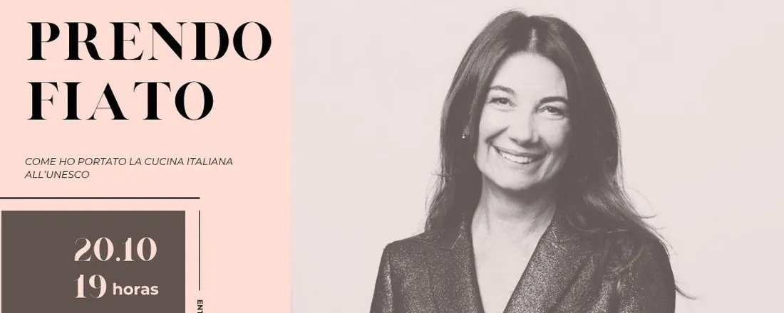 Lançamento do livro Prendo fiato. Come ho portato la cucina italiana allUNESCO, com Maddalena Fossati