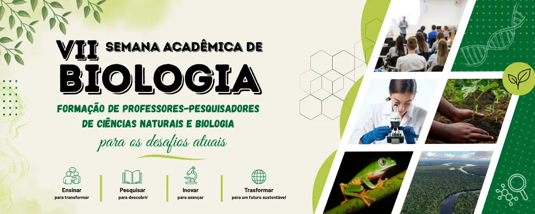 VII Semana Acadêmica de Ciências Biológicas: Formação de Professores - Pesquisadores de Ciências Naturais e Biologia para os Desafios Atuais.