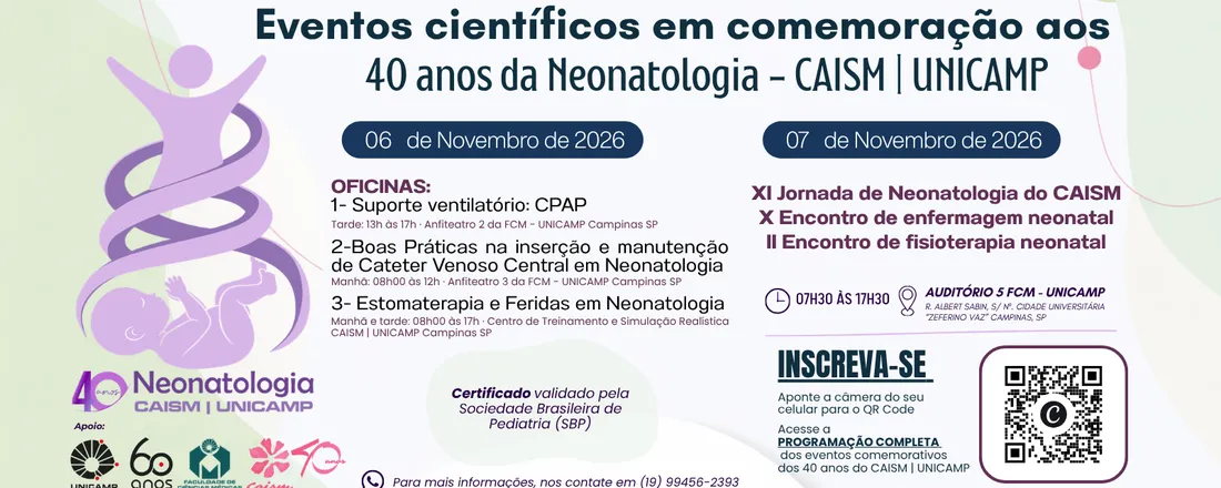XI JORNADA DE NEONATOLOGIA - CAISM | UNICAMP