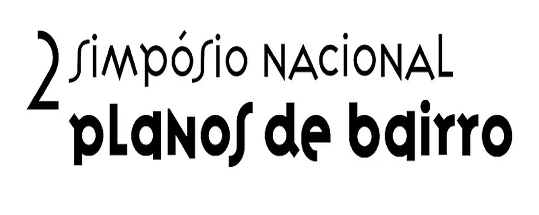 2 Simpósio Nacional de Planos de Bairro