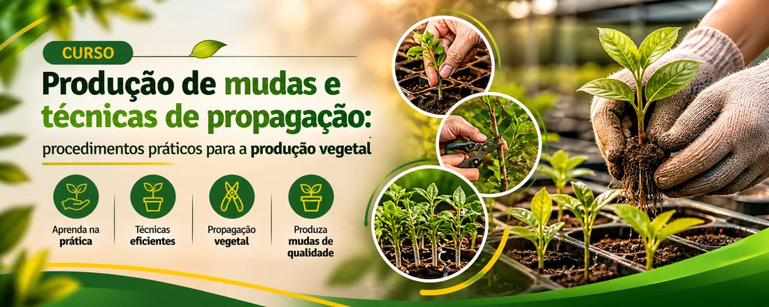 "Produção de mudas e técnicas de propagação: procedimentos práticos para a produção vegetal"