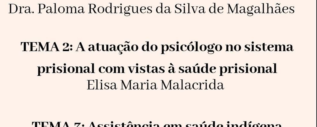 IV SIMPÓSIO DE SAÚDE DE POPULAÇÕES VULNERÁVEIS