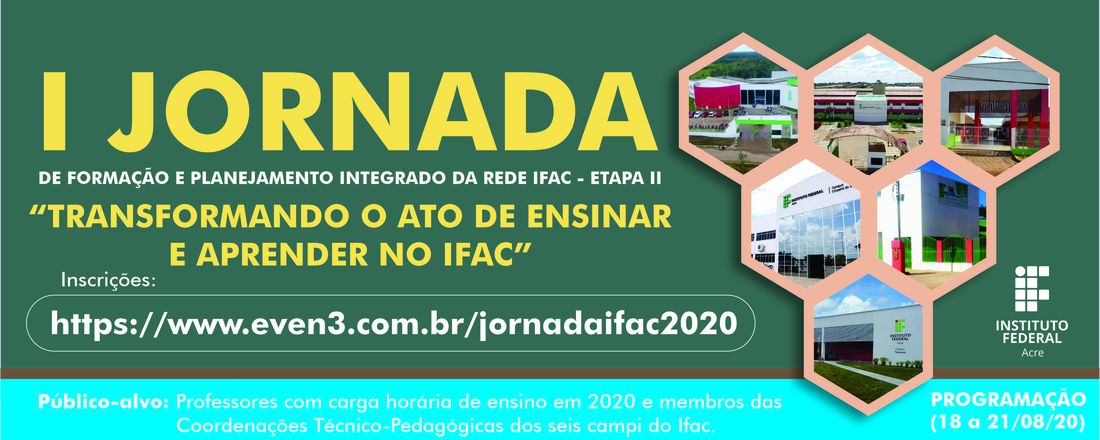 Jornada de Formação e Planejamento Integrado da Rede Ifac – Etapa II