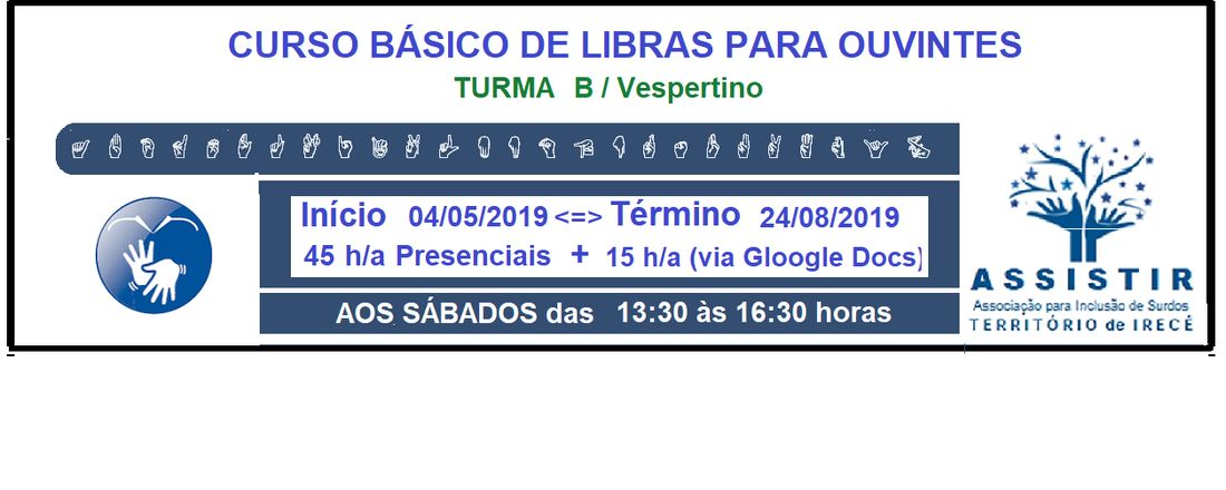 CURSO BÁSICO DE LIBRAS & NOÇÕES DA CULTURA SURDA