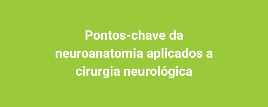 Pontos-chave da neuroanatomia aplicados a cirurgia neurológica