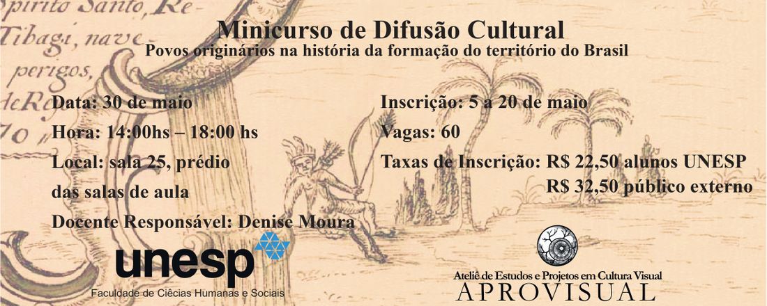 Minicurso de Difusão Cultural: Povos originários na história da formação do território do Brasil