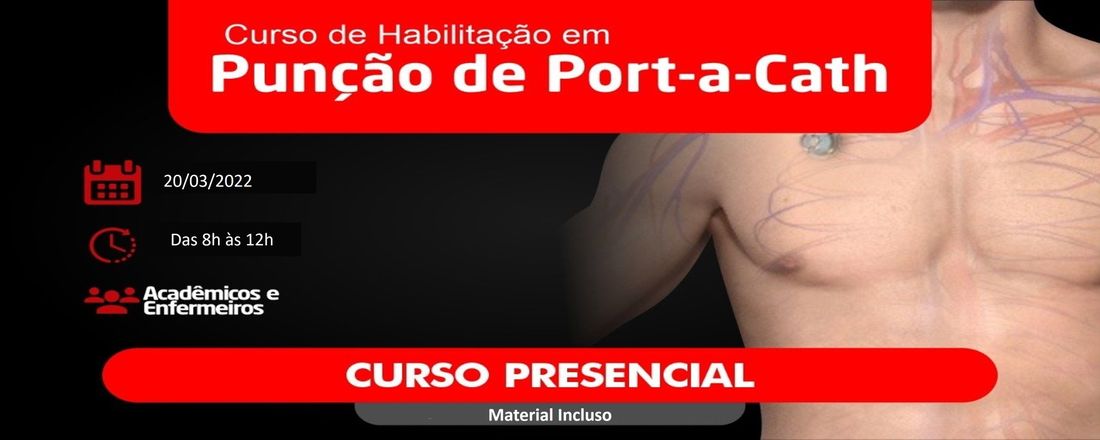 Curso de Habilitação em Punção em Port-a-Cath