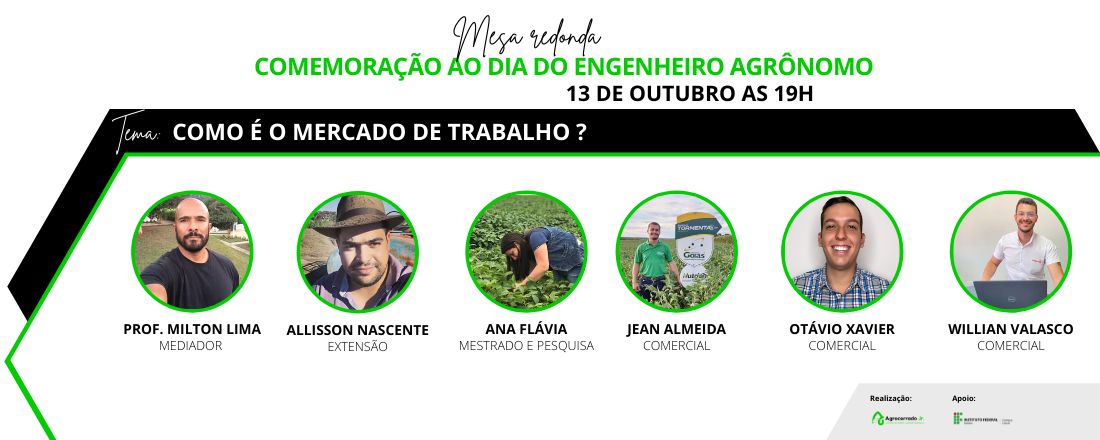 Comemoração ao Dia do Engenheiro Agrônomo - Mercado de Trabalho