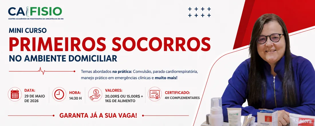 MINI CURSO: PRIMEIROS SOCORROS NO AMBIENTE DOMICILIAR