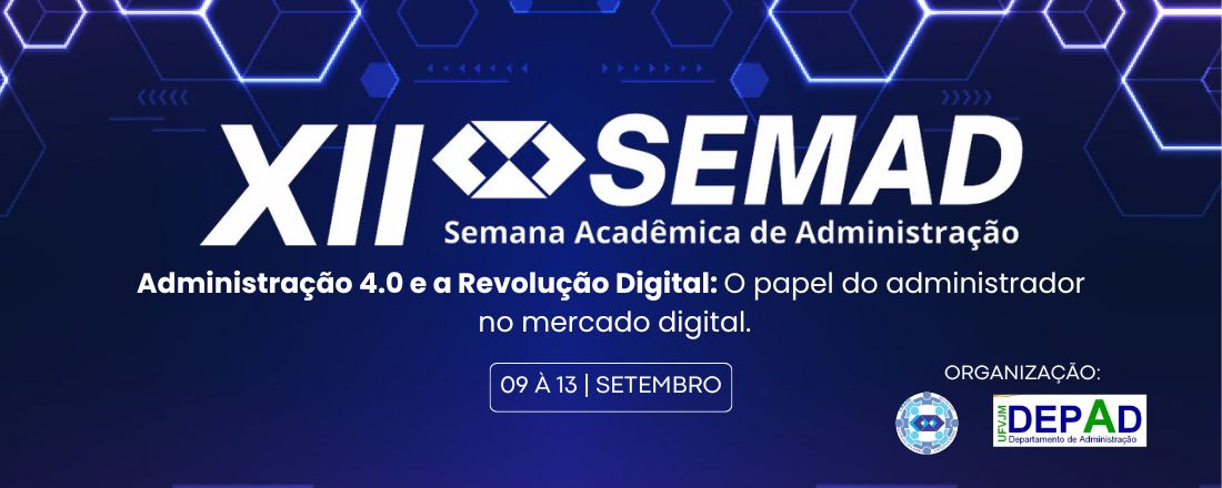 XII SEMANA ACADÊMICA DE ADMINISTRAÇÃO