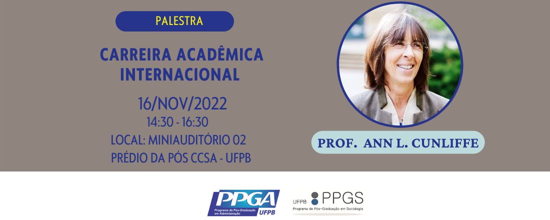 Palestra - Carreira Acadêmica  Internacional