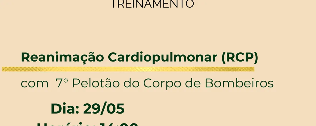 TREINAMENTO DE RCP