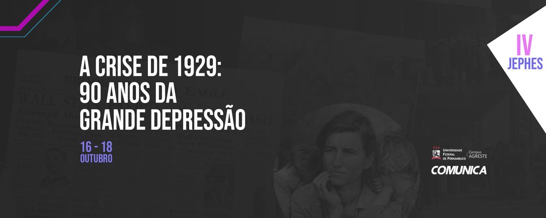 IV JEPHES - A crise econômica de 1929: 90 anos da grande depressão