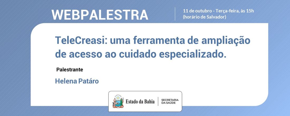 TELECREASI: UMA FERRAMENTA DE AMPLIAÇÃO DE ACESSO AO CUIDADO ESPECIALIZADO