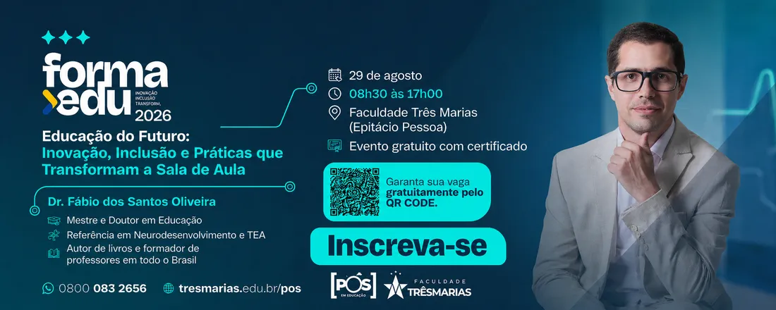 FORMAEDU FTM 2026 - Educação do Futuro: inovação, inclusão e práticas que transformam a sala de aula