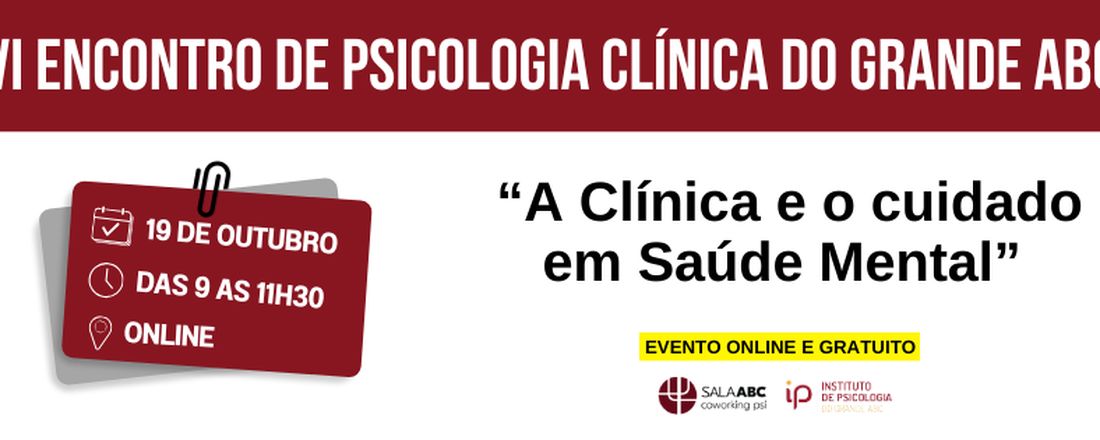 VI Encontro de Psicologia Clínica