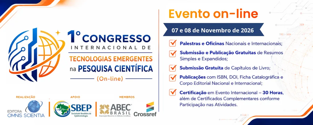 1º Congresso Internacional de Tecnologias Emergentes na Pesquisa Científica