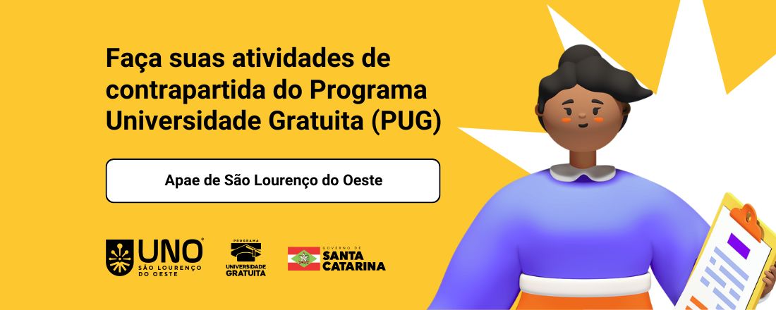 Oportunidade  Contrapartida  PUG (2025/1) - APAE São Lourenço do Oeste