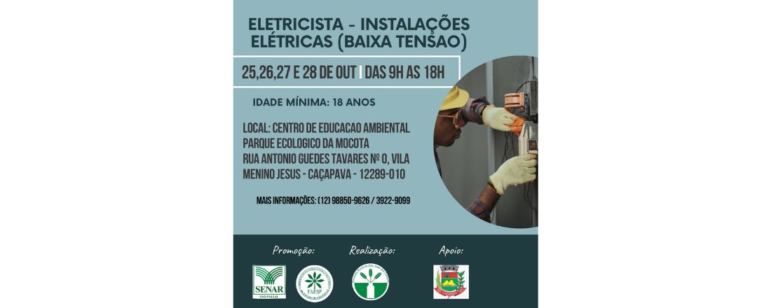 ELETRICISTA – INSTALAÇÕES ELÉTRICAS (BAIXA TENSÃO)