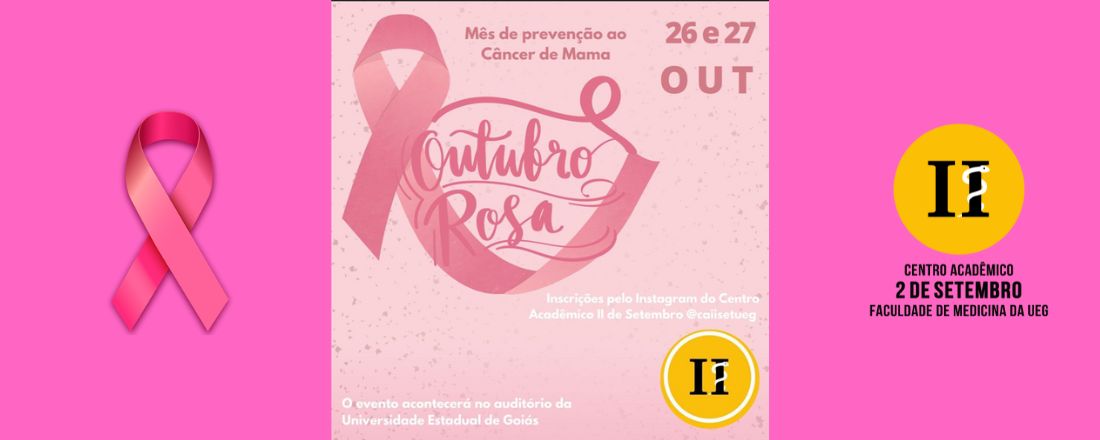 I Encontro sobre Outubro Rosa: mês de prevenção ao câncer de mama