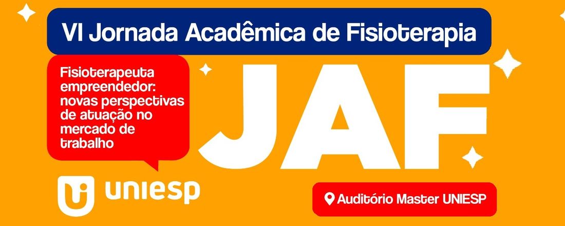 VI Jornada Acadêmica de Fisioterapia do UNIESP