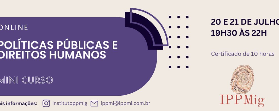 Mini Curso On-line | Políticas Públicas e Direitos Humanos