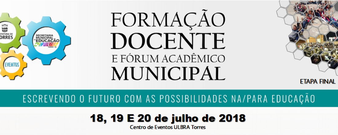 FORMAÇÃO DOCENTE E FÓRUM ACADÊMICO MUNICIPAL - 2ª edição