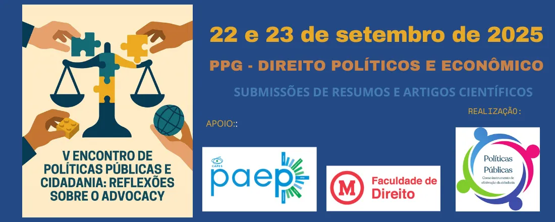 V Encontro de Políticas Públicas e Cidadania: Reflexões sobre o Advocacy