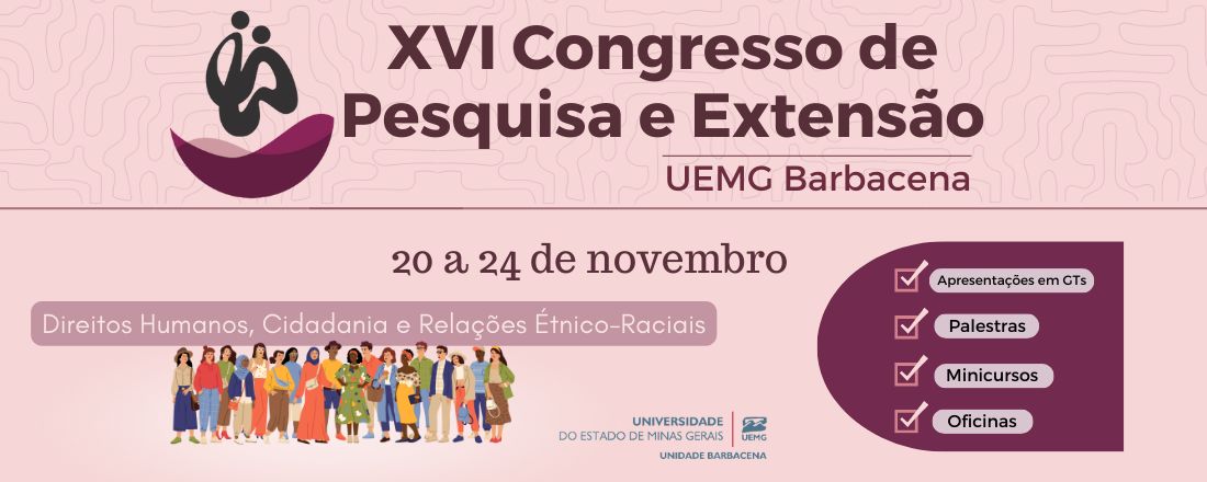 XVI Congresso de Pesquisa e Extensão da UEMG-Barbacena