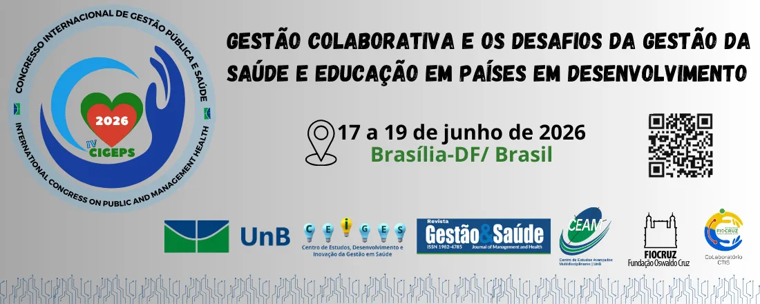 IV CIGEPS 2026 - CONGRESSO INTERNACIONAL SOBRE GESTÃO PÚBLICA E SAÚDE