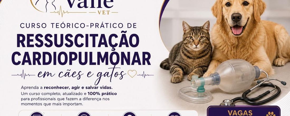 Curso Teórico-Prático de Ressuscitação Cardiopulmonar em Cães e Gatos