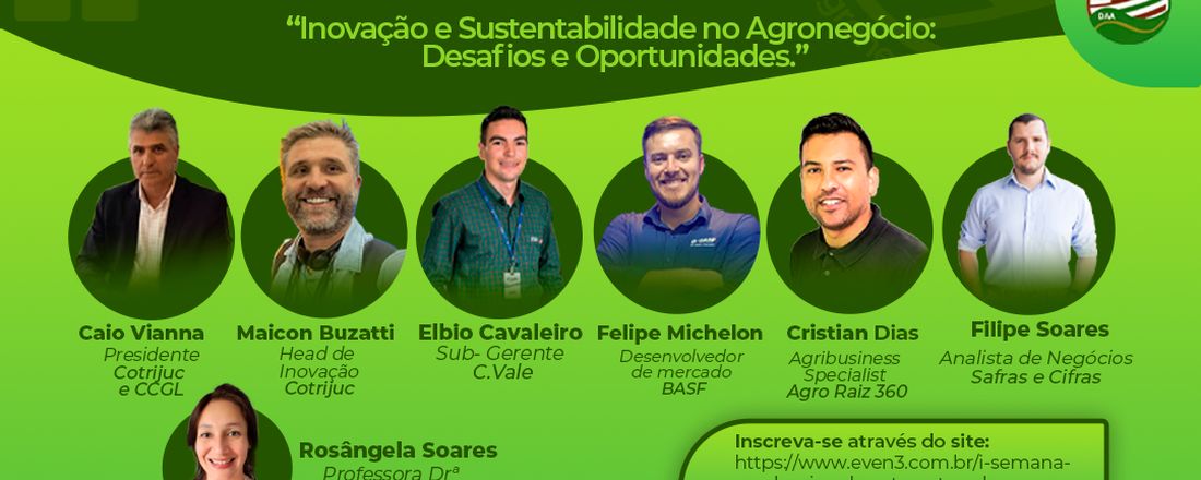 Iª Semana Acadêmica do CST Gestão do Agronegócio