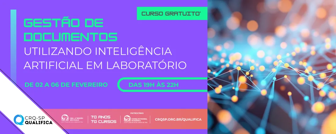 Curso Gestão de Documentos Utilizando Inteligência Artificial em Laboratórios