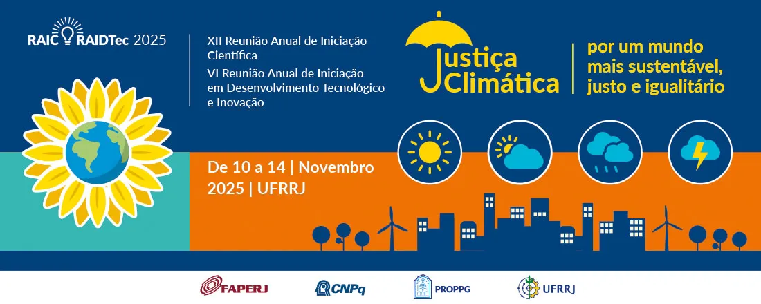 XII Reunião Anual de Iniciação Científica da UFRRJ (RAIC 2025) & VI Reunião Anual de Iniciação em Desenvolvimento Tecnológico e Inovação (RAIDTec 2025)